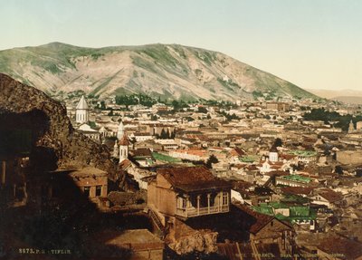 Vintage ansichtkaart van Tbilisi, 1890s door Russian Photographer